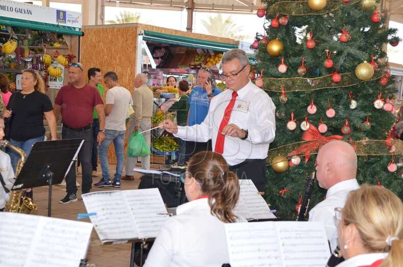 La Banda Municipal, bajo la batuta de José Martel este sábado en el Mercado (Foto TA)