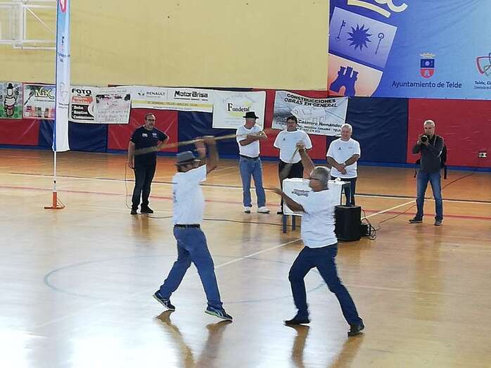 Momento del encuentro celebrado este domingo en Telde (Foto TA)