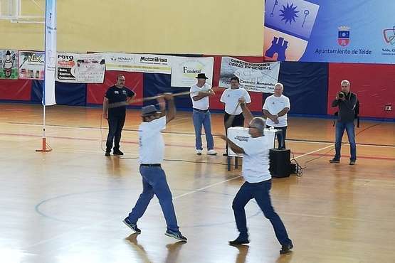 Encuentro nacional del juego del palo en Telde (Foto TA)