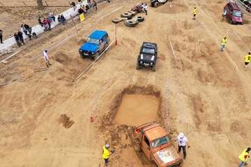  Exhibición de trial 4x4 en Jinámar (Foto TA)