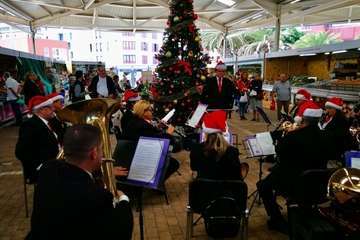 Concierto de la Banda Municipal de Música en el Mercado de Telde (Foto TA)
