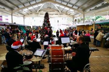 Concierto de la Banda Municipal de Música en el Mercado de Telde (Foto TA)