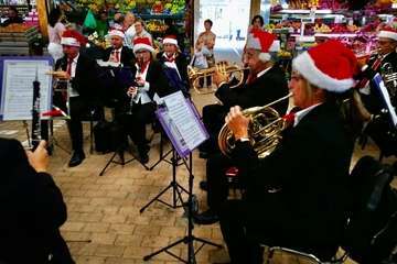 Concierto de la Banda Municipal de Música en el Mercado de Telde (Foto TA)