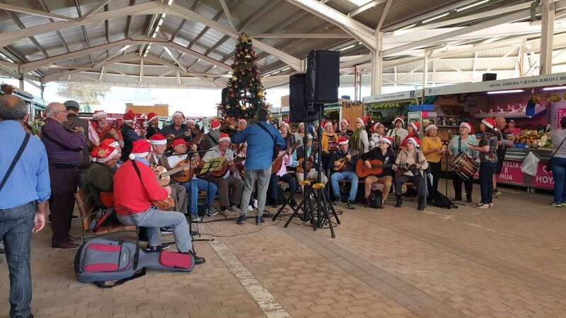 Momento del concierto de Gran Faycán en el Mercado Municipal (Foto Francisco Javier Santana)