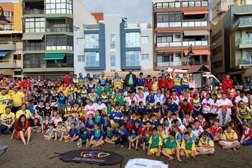 Encuentro de Escuelas de Lucha Canarias de Gran Canaria en Melenara-Telde  (Foto TA)