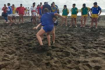 Encuentro de Escuelas de Lucha Canarias de Gran Canaria en Melenara-Telde  (Foto TA)