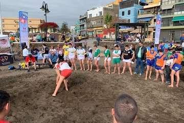 Encuentro de Escuelas de Lucha Canarias de Gran Canaria en Melenara-Telde  (Foto TA)