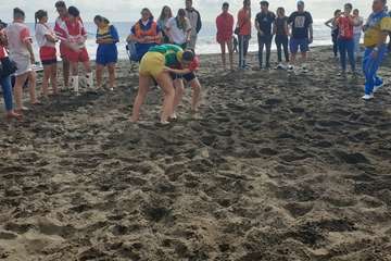 Encuentro de Escuelas de Lucha Canarias de Gran Canaria en Melenara-Telde  (Foto TA)