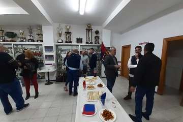 Brindis navideño de la UD Telde (Foto TA)