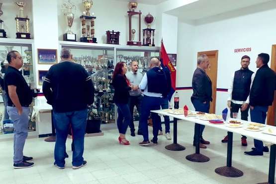 Brindis navideño de la UD Telde (Foto TA)