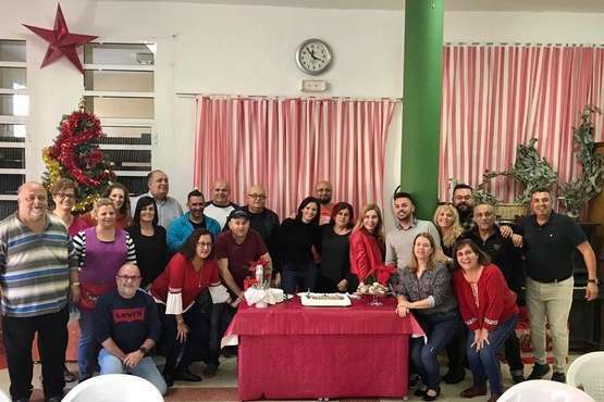 Cultura celebra la Navidad con un fraternal almuerzo (Foto TA)