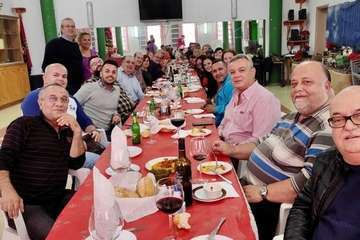 Cultura celebra la Navidad con un fraternal almuerzo (Foto TA)