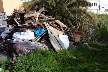 La basura se amontona en el Valle de los Nueve Alto (Foto TA)