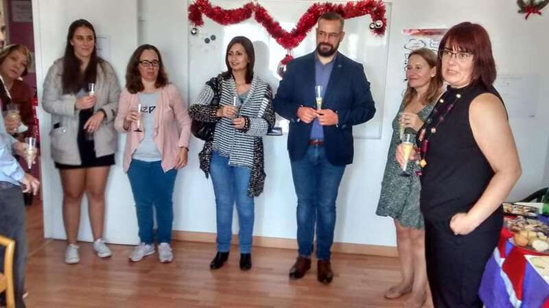 Al brindis asistió el concejal de Igualdad, Jonay López (Foto TA)