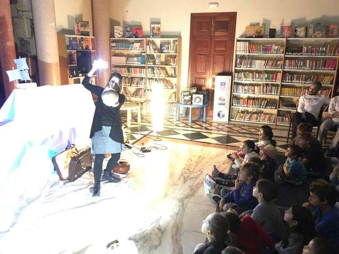 El Campus de Navidad se ha desarrollado en la Biblioteca Municipal Saulo Torón (Foto TA)