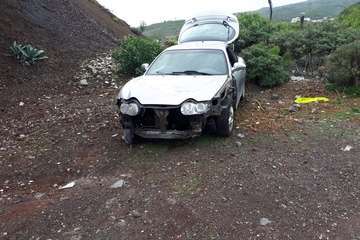 Desvalijado y quemado en La Breña (Foto TA)