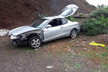 Desvalijado y quemado en La Breña (Foto TA)