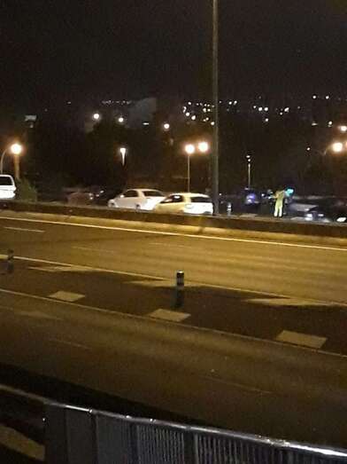 Imagen de archivo de un accidente en la GC-1 en dirección norte (Foto TA)