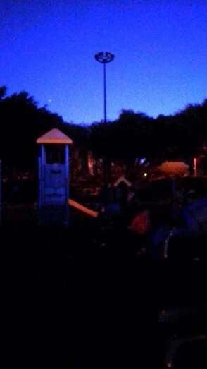 Imagen captada esta noche por un usuario del parque de San Juan (Foto TA)