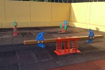 El balancín ya arreglado (Foto TA)