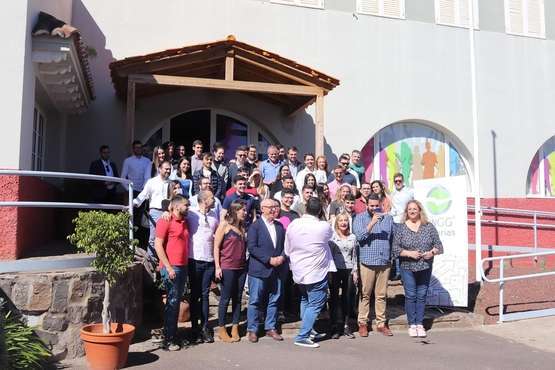 NNG de Telde, en una reunión regional del PP en La Laguna (Foto TA)