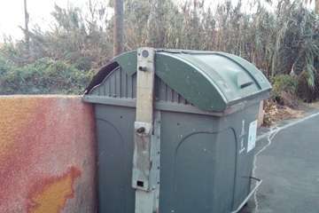 Caserones pide la reposición de contenedores en mal estado (Foto TA)