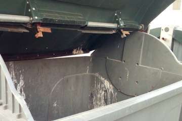 Caserones pide la reposición de contenedores en mal estado (Foto TA)