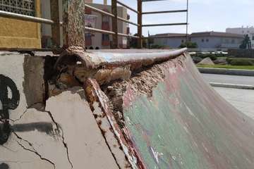 Telde patina en la conservación de las pistas de skateboarding (Foto TA)