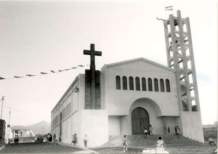 Imagen del templo de El Ejido (Fotos Antiguas de Canarias)