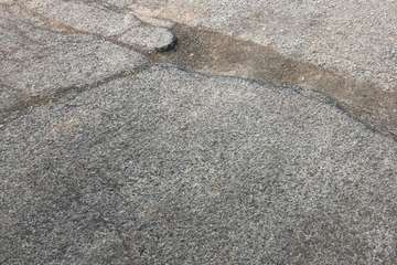 Baches imposibles de esquivar en El Palmital (Foto TA)