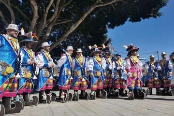 Fiesta escolar de Carnaval en Lomo Magullo (Foto TA)