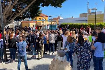 Fiesta escolar de Carnaval en Lomo Magullo (Foto TA)