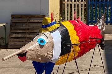 Fiesta escolar de Carnaval en Lomo Magullo (Foto TA)