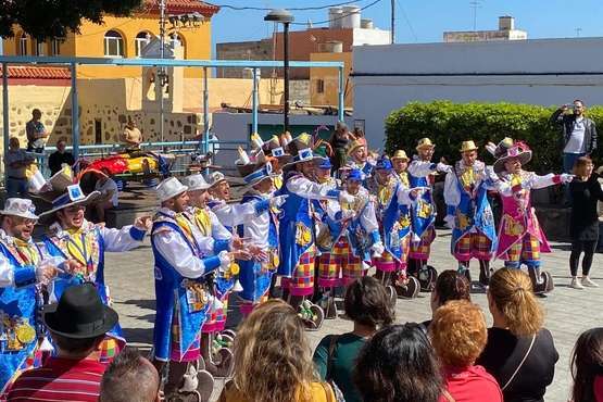 Fiesta escolar de Carnaval en Lomo Magullo (Foto TA)