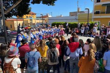 Fiesta escolar de Carnaval en Lomo Magullo (Foto TA)