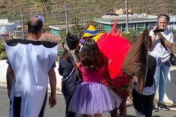 Fiesta escolar de Carnaval en Lomo Magullo (Foto TA)