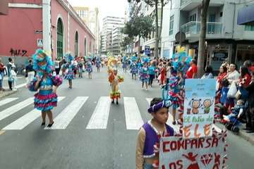 La comparsa Los Diamantes brilla en el desfile infantil del Carnaval capitalino (Foto TA)