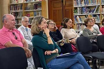 Encuentro literario con el cronista de Telde sobre Galdós (Foto TA)