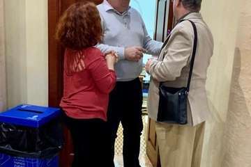 Encuentro literario con el cronista de Telde sobre Galdós (Foto TA)