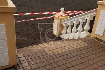 Balizan el acceso a las playas de Telde (Foto TA)