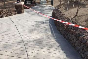 Balizan el acceso a las playas de Telde (Foto TA)