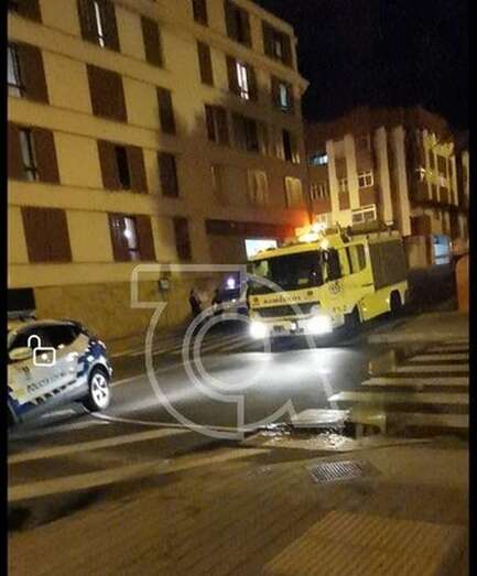 Imagen del incendio del pasado viernes en la misma calle de Telde (Foto TA)