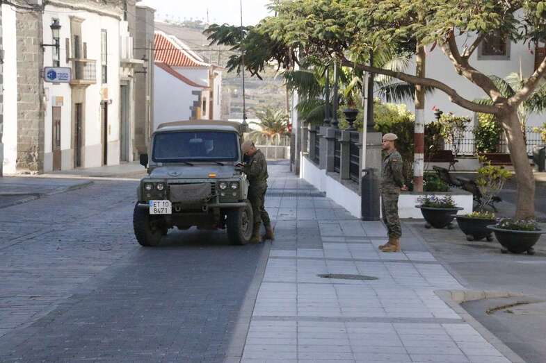 Patrulla militar en San Juan (Foto Acfi Press)