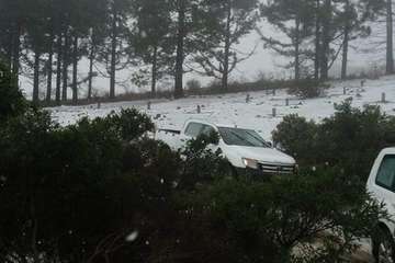 Hielo y nieve en la cumbre de Gran Canaria (FotoTA)