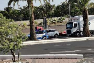  Intensos controles de la Policía Local en la entrada y salida del casco urbano de Telde (Foto TA)