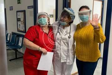  ITC dona viseras de protección al Centro de Salud de El Calero (Foto TA)