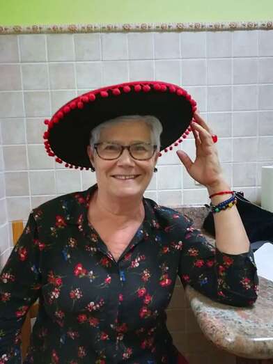 Ursulita, presidente de la comparsa Los Diamantes (Foto TA)