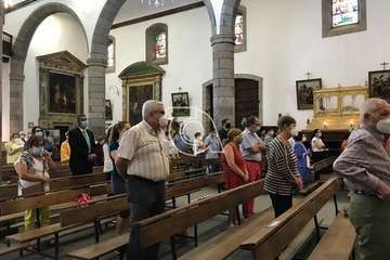 Solemne misa en la Basílica de #Telde en honor del patrono de la ciudad (Foto TA)