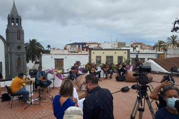 Viva Canarias graba su primer programa en Telde (Foto Francisco Javier Santana)
