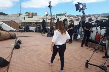 Viva Canarias graba su primer programa en Telde (Foto Francisco Javier Santana)